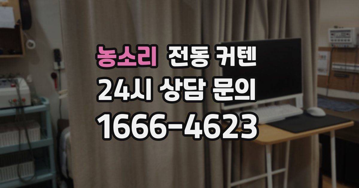 농소리 전동 커텐