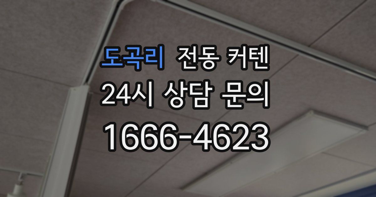 도곡리 전동 커텐