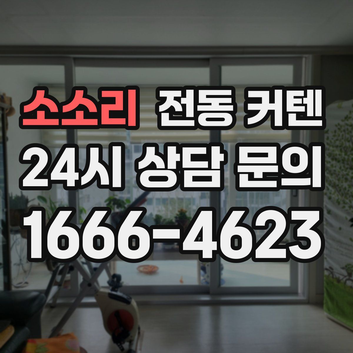 소소리 전동 커텐