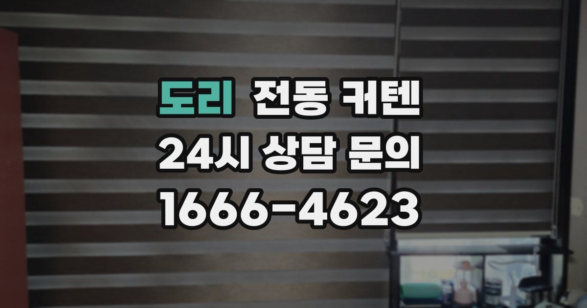 도리 전동 커텐