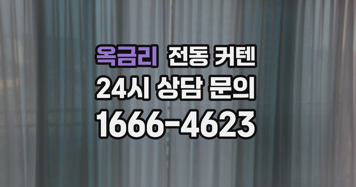 옥금리 전동 커텐