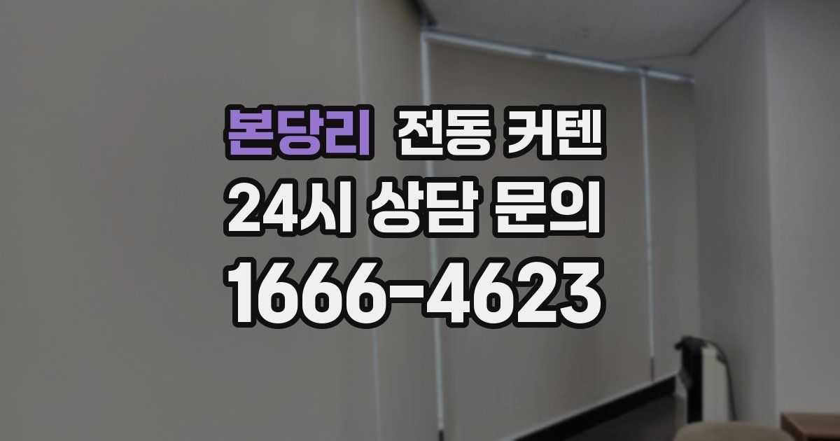 본당리 전동 커텐
