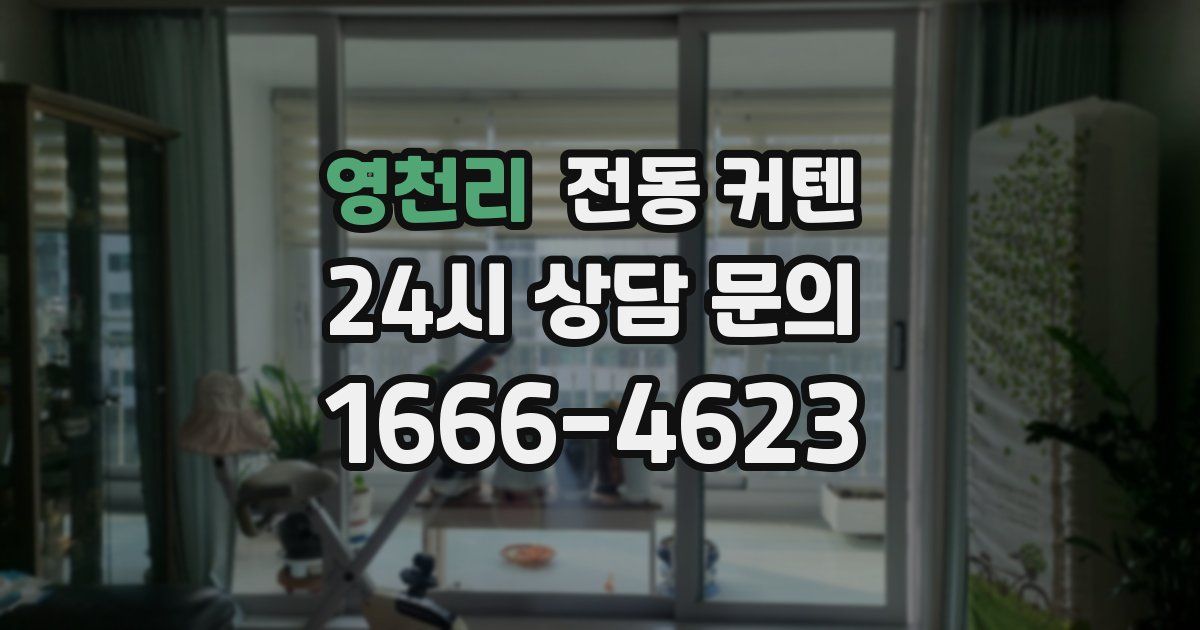 영천리 전동 커텐