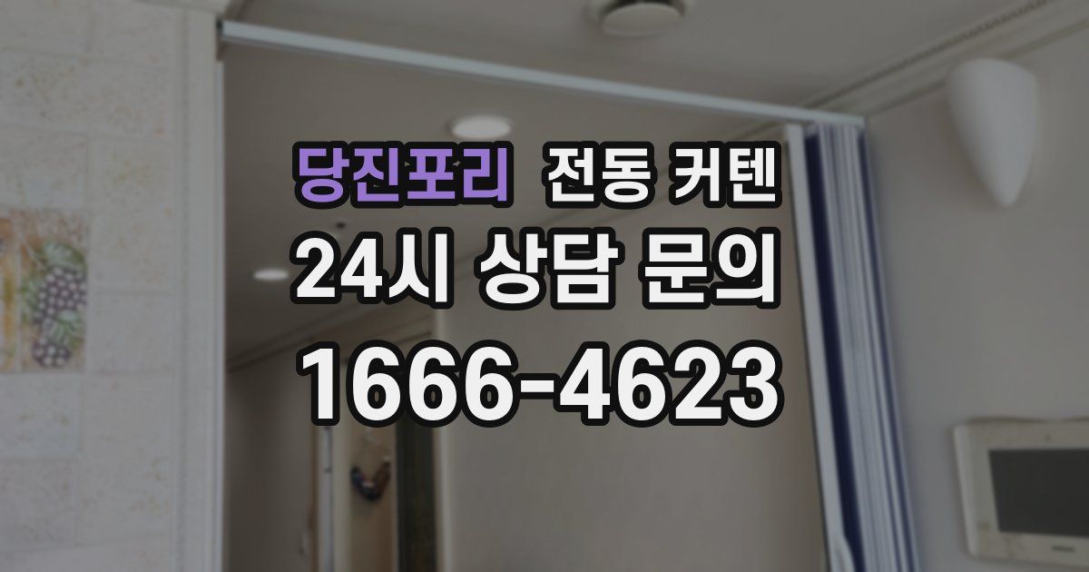 당진포리 전동 커텐