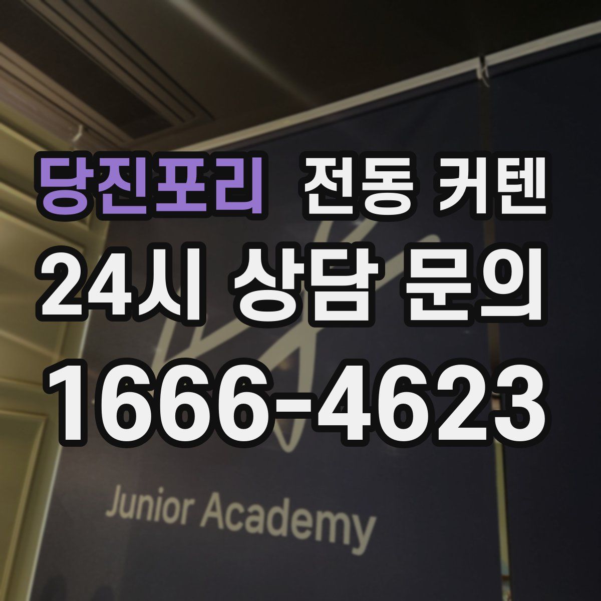 당진포리 전동 커텐