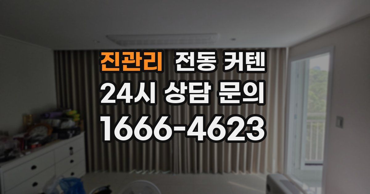 진관리 전동 커텐
