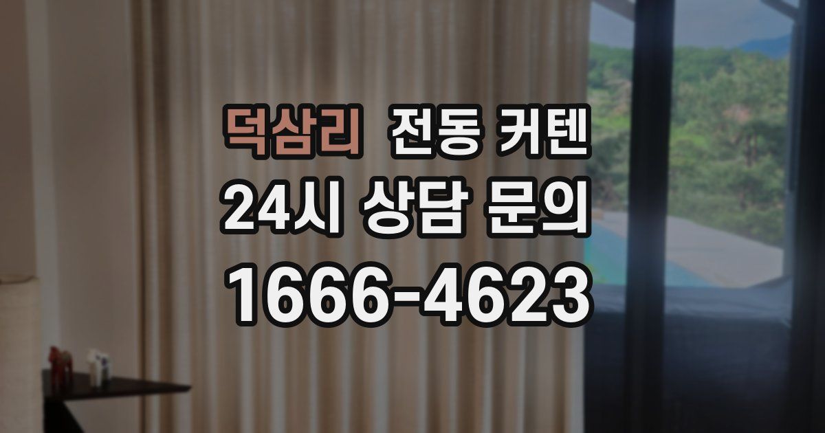 덕삼리 전동 커텐