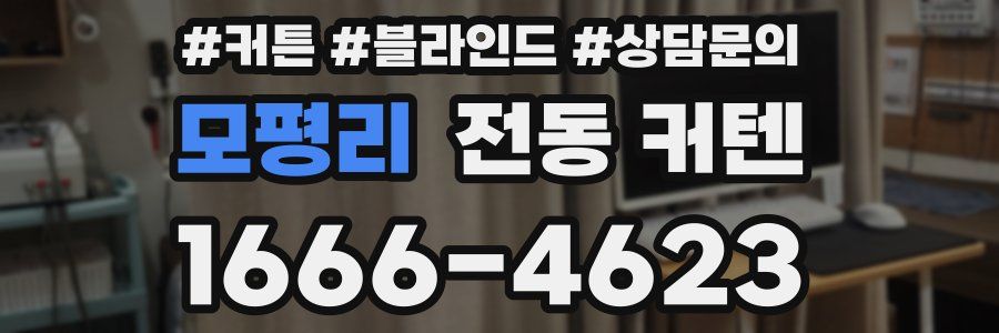 모평리 전동 커텐