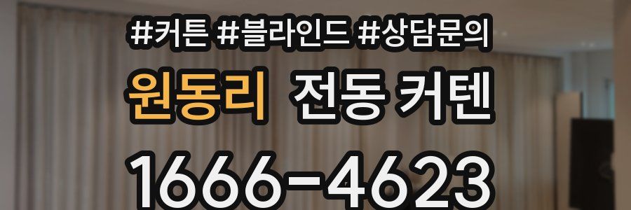원동리 전동 커텐