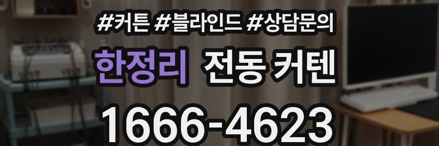 한정리 전동 커텐