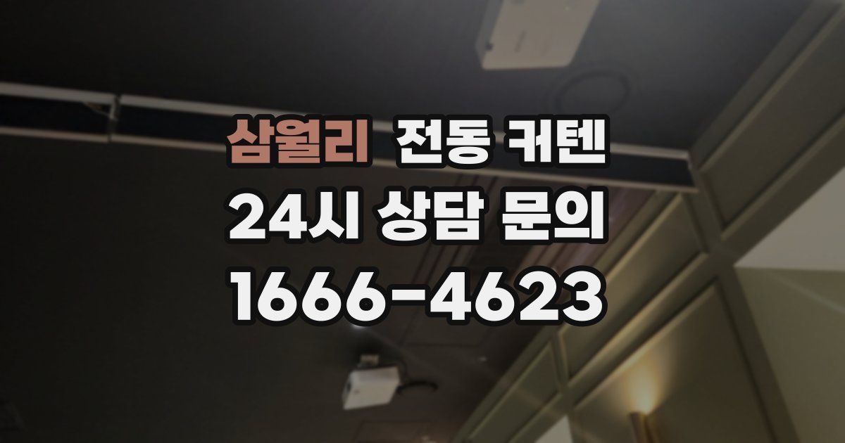 삼월리 전동 커텐