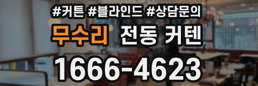 무수리 전동 커텐