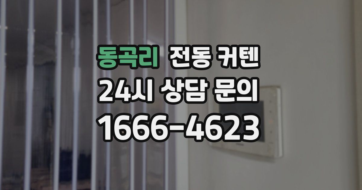 동곡리 전동 커텐