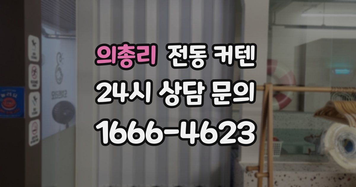 의총리 전동 커텐