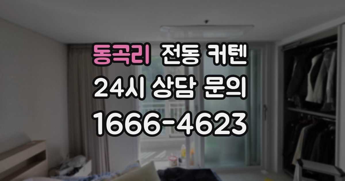 동곡리 전동 커텐