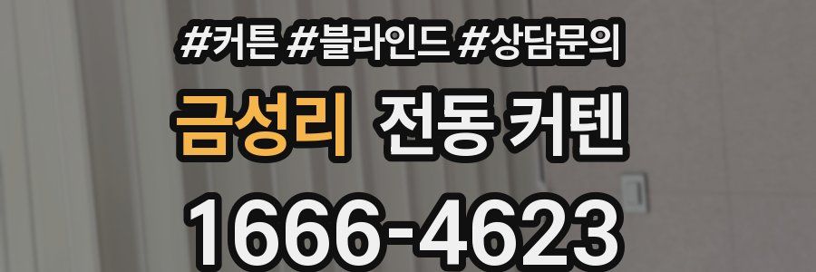 금성리 전동 커텐