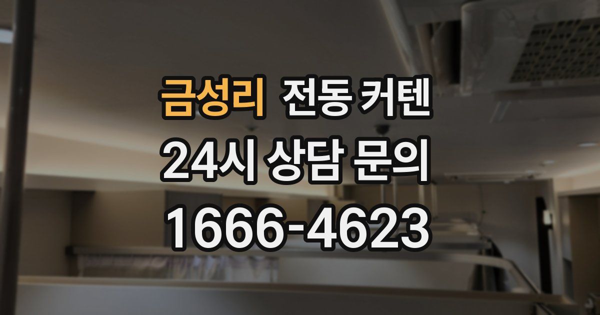 금성리 전동 커텐