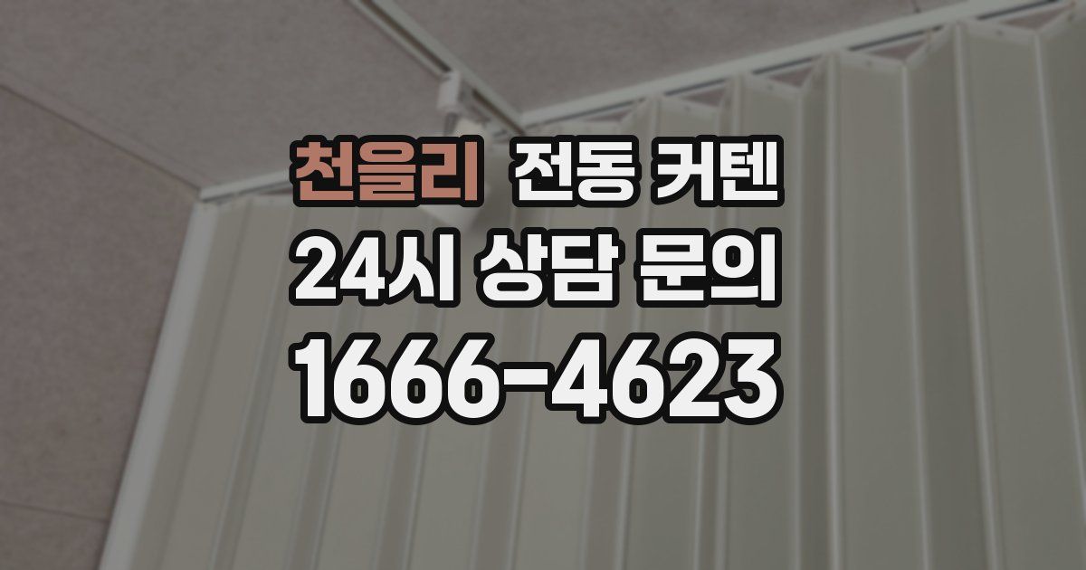 천을리 전동 커텐