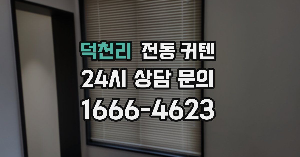 덕천리 전동 커텐