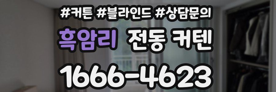 흑암리 전동 커텐