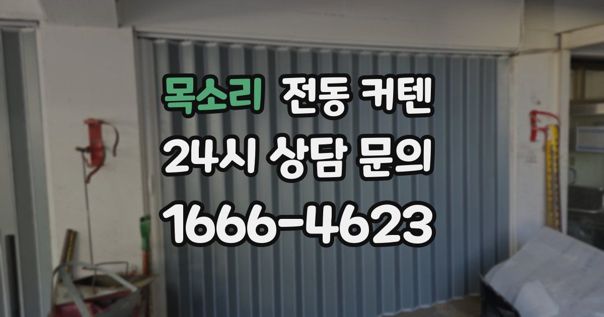 목소리 전동 커텐