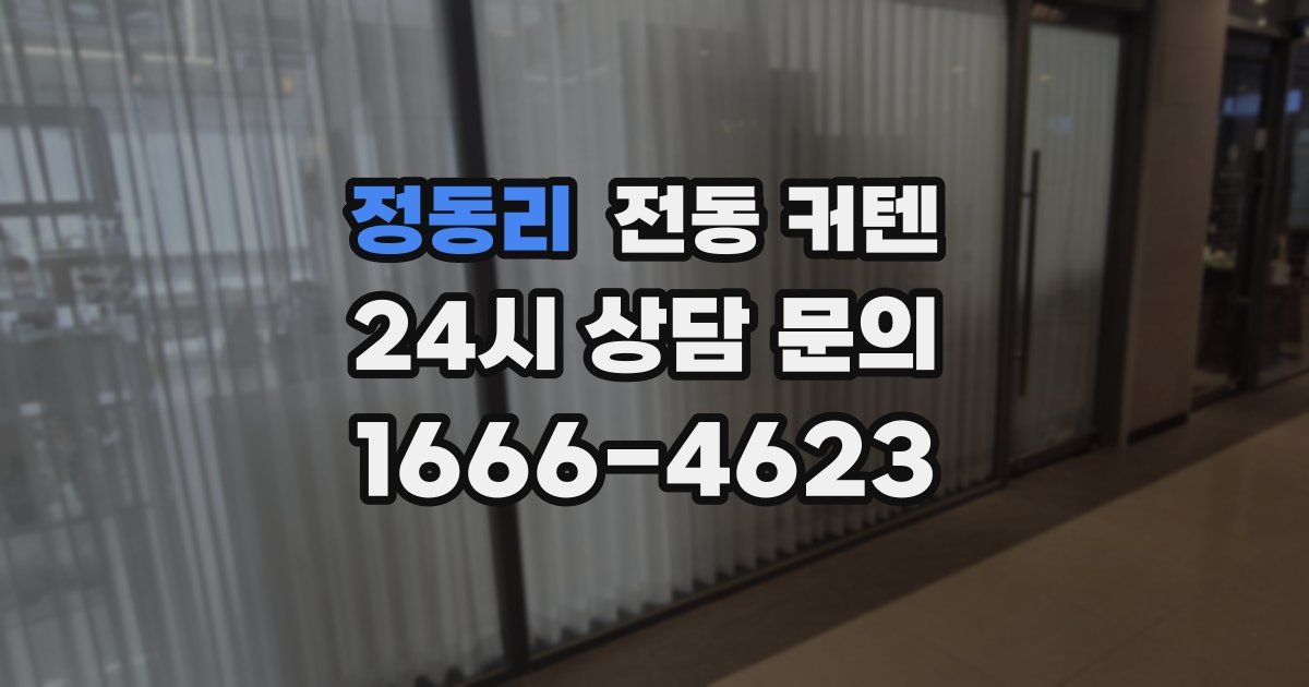 정동리 전동 커텐