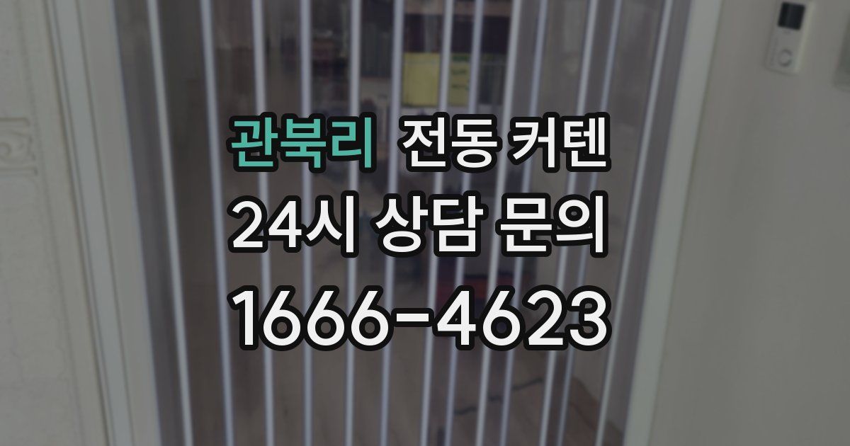 관북리 전동 커텐