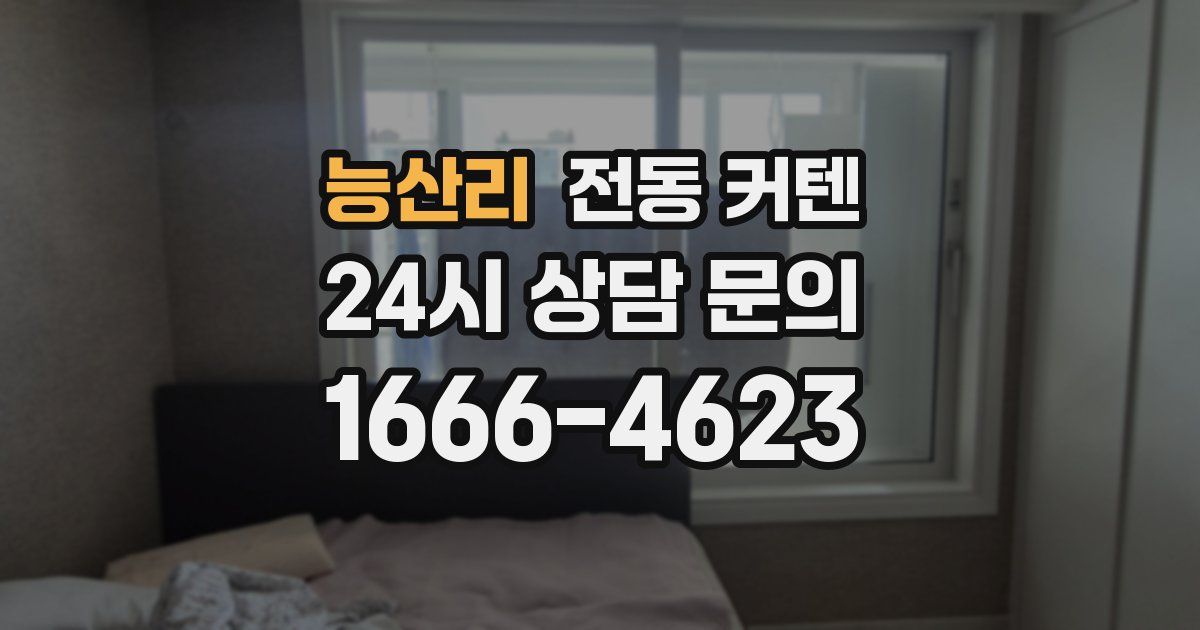 능산리 전동 커텐