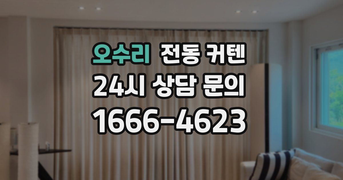 오수리 전동 커텐