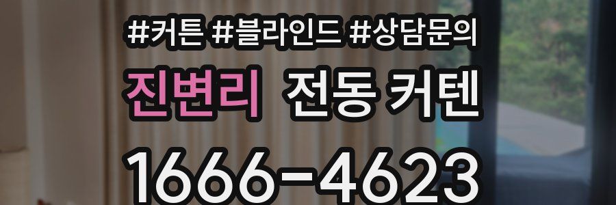 진변리 전동 커텐