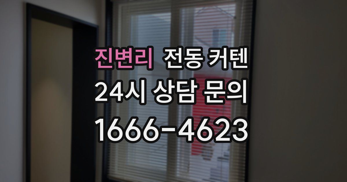 진변리 전동 커텐
