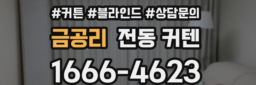 금공리 전동 커텐