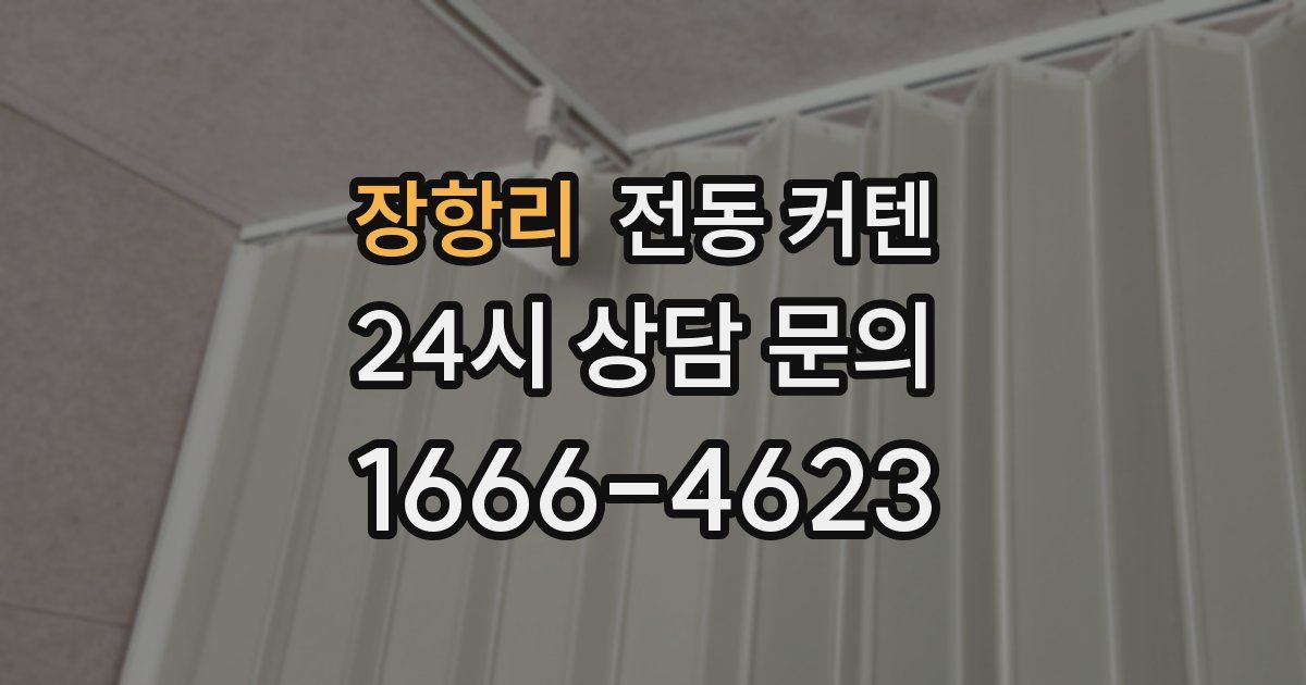 장항리 전동 커텐