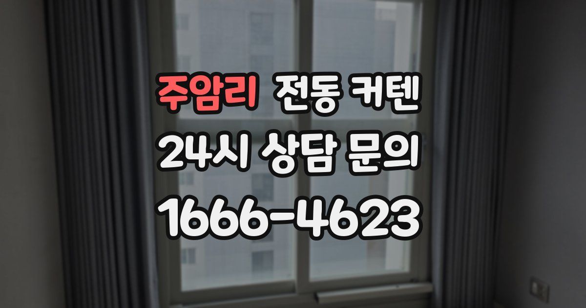 주암리 전동 커텐