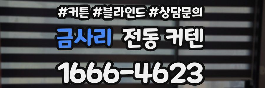 금사리 전동 커텐