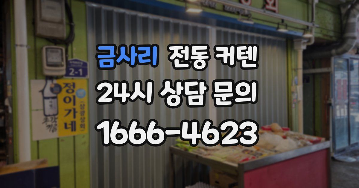 금사리 전동 커텐