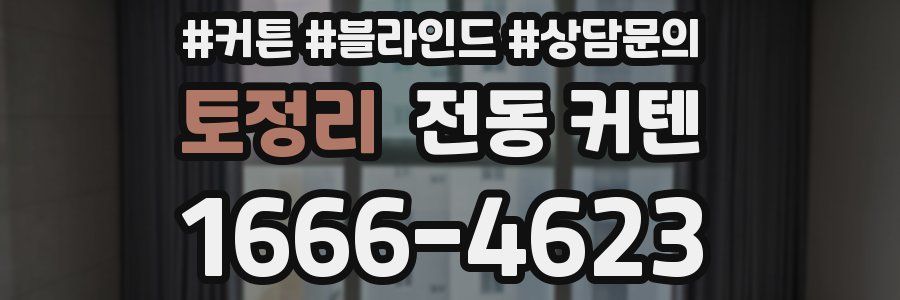 토정리 전동 커텐
