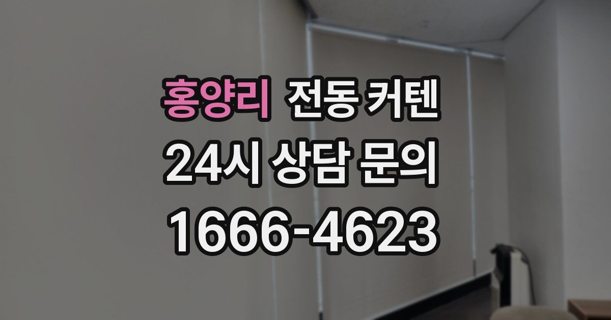홍양리 전동 커텐