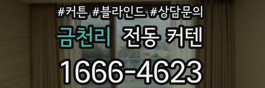 금천리 전동 커텐