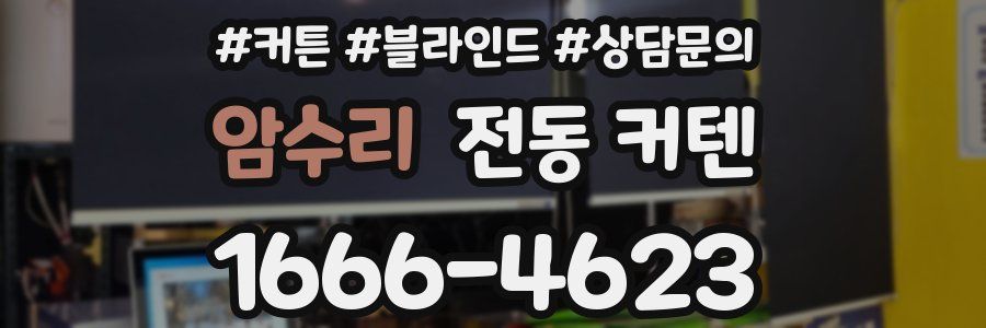 암수리 전동 커텐
