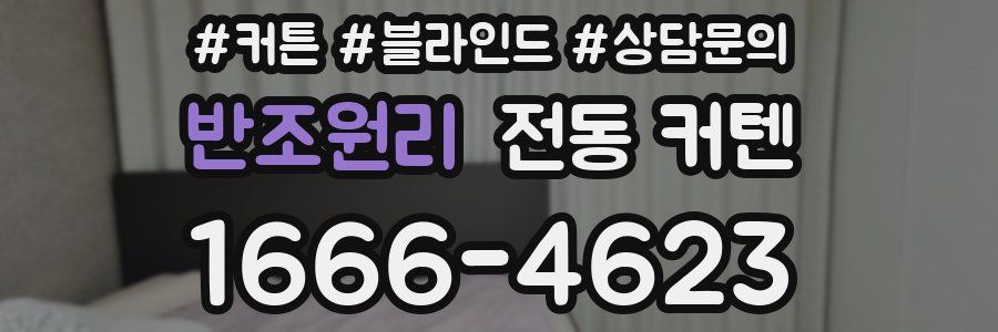 반조원리 전동 커텐