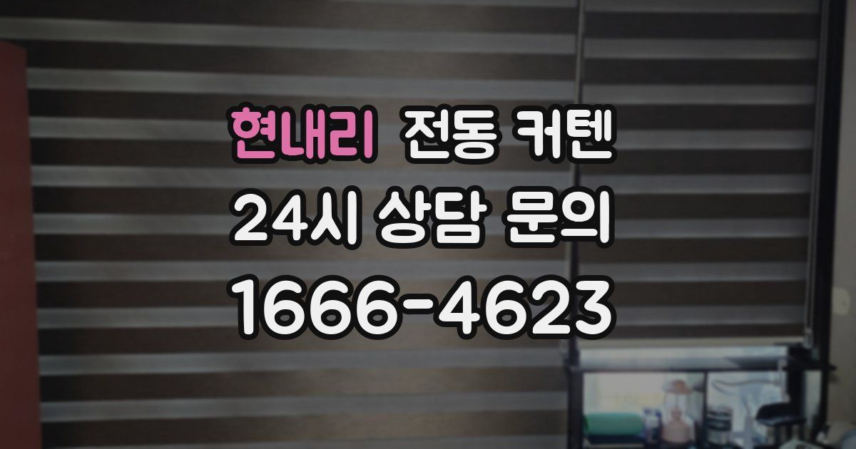 현내리 전동 커텐