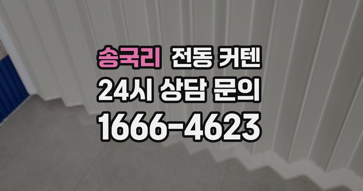 송국리 전동 커텐
