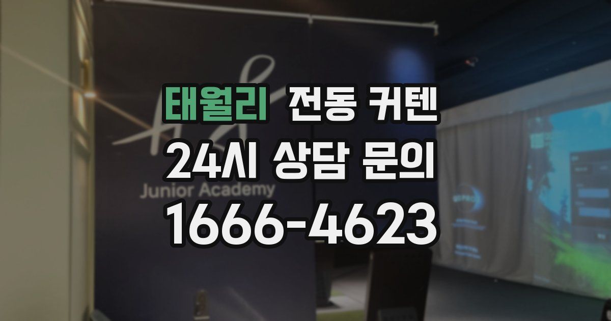 태월리 전동 커텐