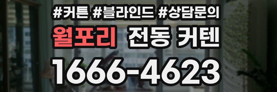 월포리 전동 커텐