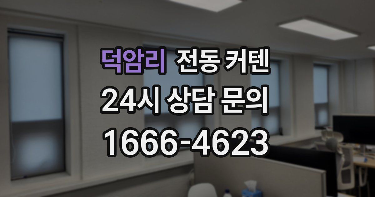 덕암리 전동 커텐