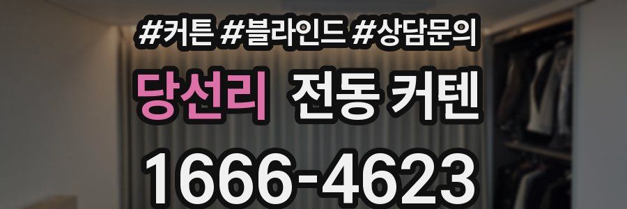 당선리 전동 커텐