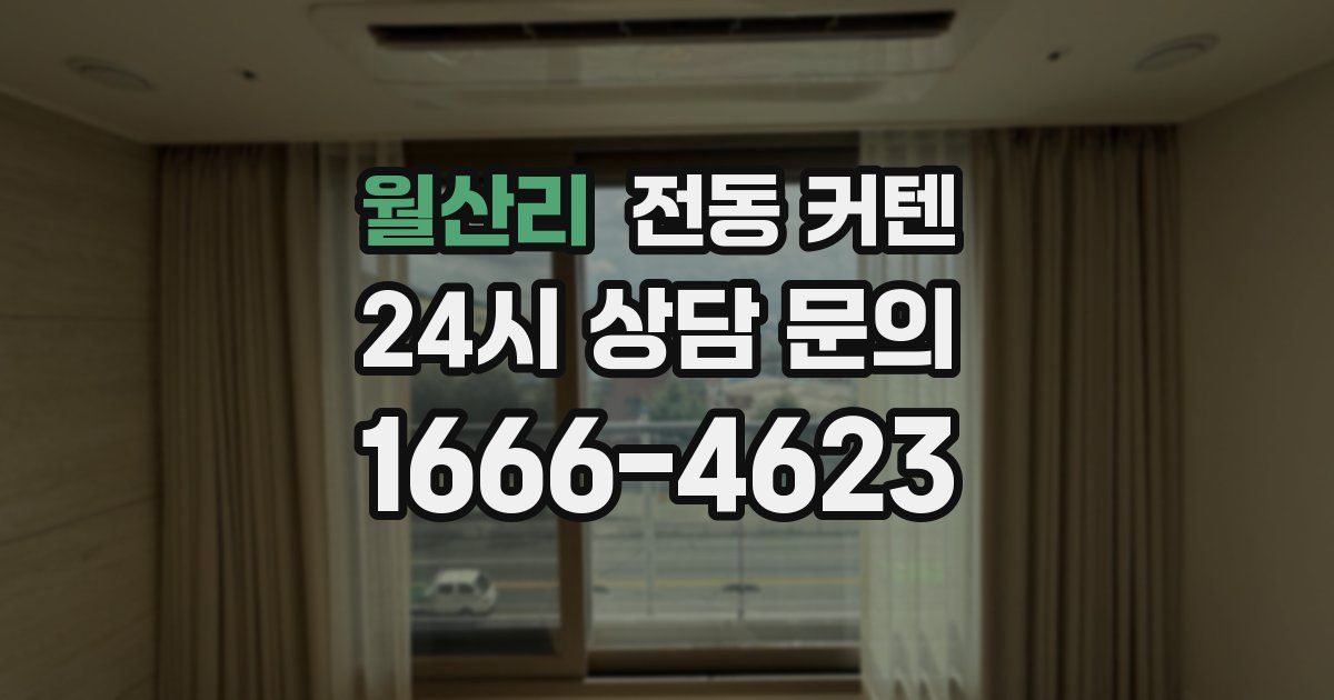 월산리 전동 커텐