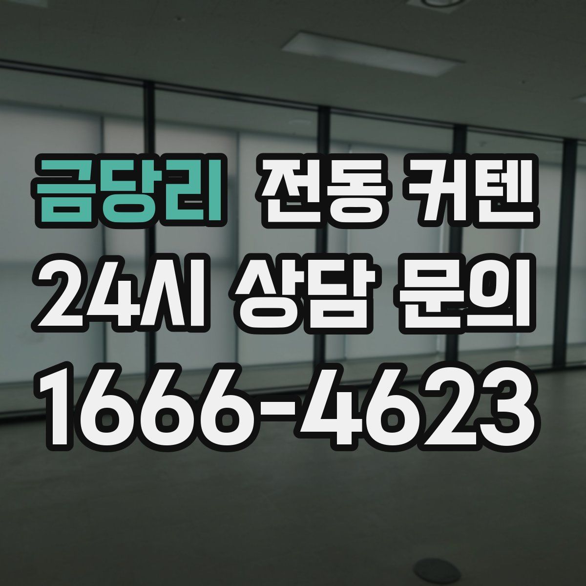 금당리 전동 커텐
