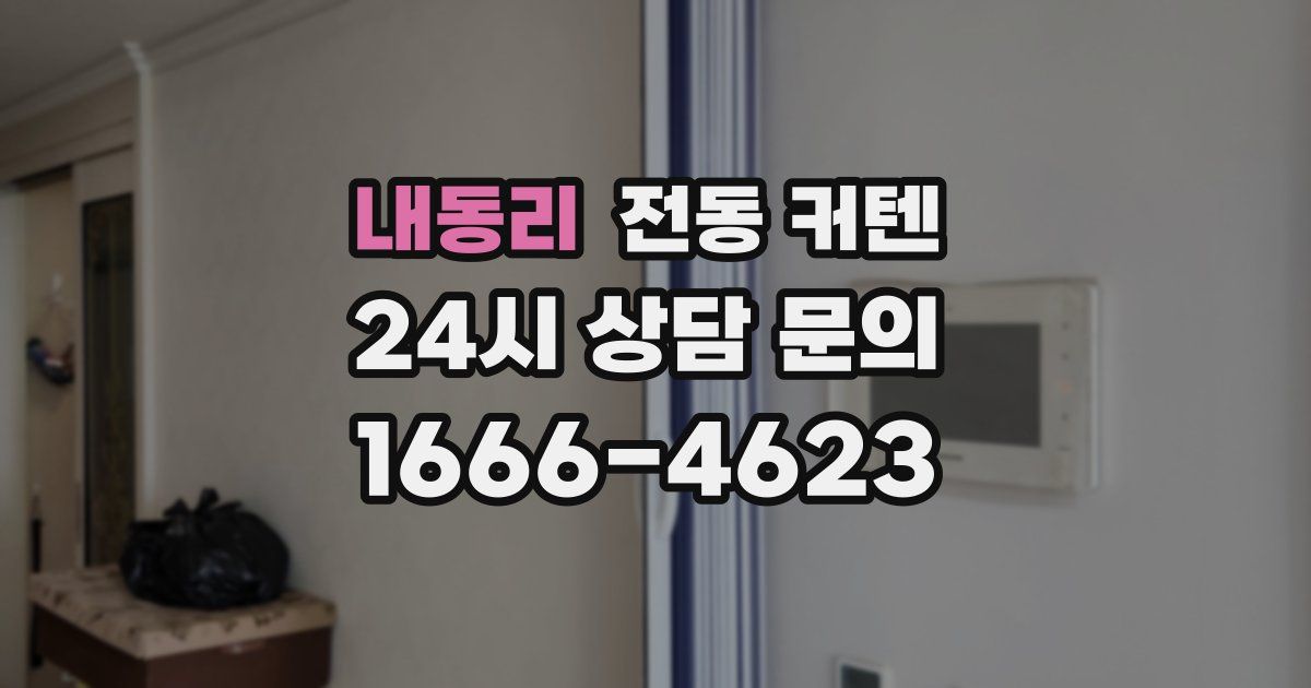내동리 전동 커텐